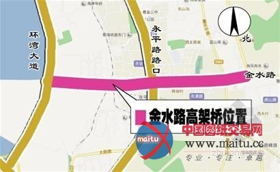 青岛市北金水路架桥直通环湾大道 投资近3亿