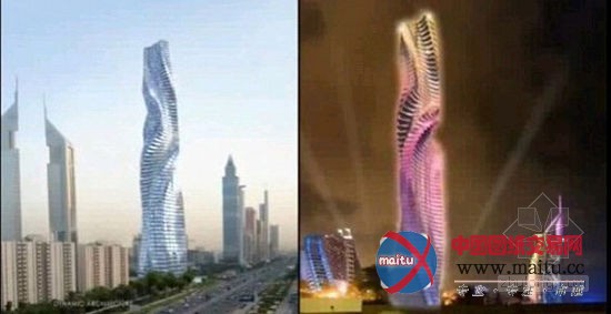 迪拜等地将建360度旋转动态摩天楼