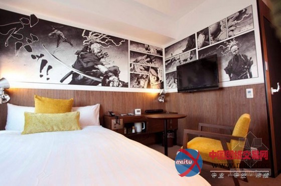 特色漫画主题的东京METS酒店设计