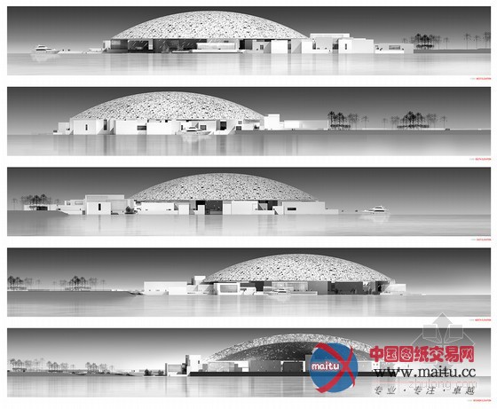 让·努维尔设计的法国卢浮宫阿布扎比