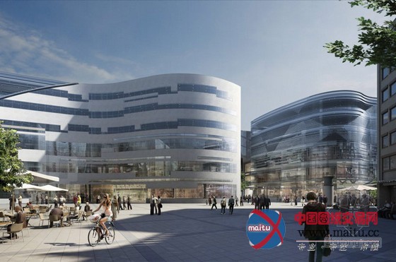 daniel libeskind设计的杜塞尔多夫KO弧状购物街