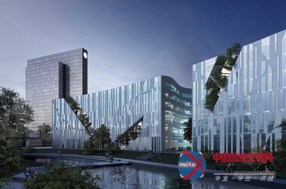 daniel libeskind设计的杜塞尔多夫KO弧状购物街