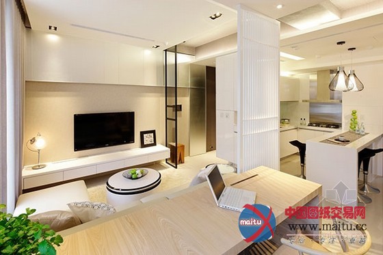 台湾混搭风格一居室家装设计