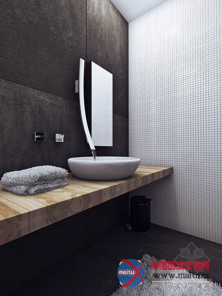 简约时尚的单身公寓 黑白灰塑造绝对不简单的空间