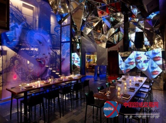 都市夜生活 刺激你感官的棱镜艺术梦幻餐厅装修