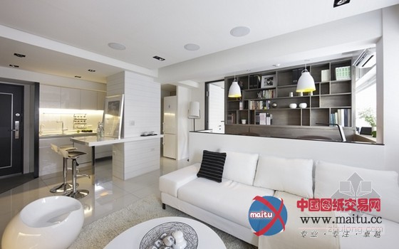 自然干净的台北市住宅 让空间更有气质