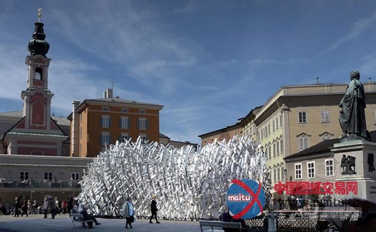 萨尔斯堡设计的澳大利亚移动艺术展馆“白噪音”