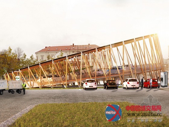 kjellgren kaminsky的瑞典电动车太阳能充电站