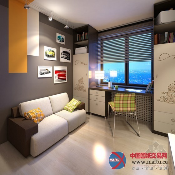 莫斯科时尚公寓 简单的散发着工业风