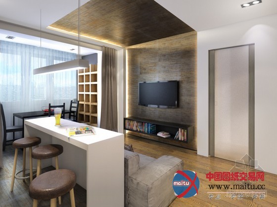 莫斯科时尚公寓 简单的散发着工业风