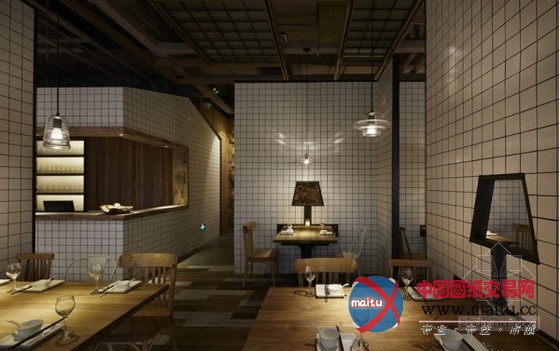 绍兴市柯桥万达广场渔沧米缸餐厅设计 艺术感十足