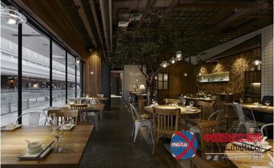 绍兴市柯桥万达广场渔沧米缸餐厅设计 艺术感十足