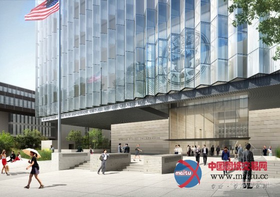 SOM设计的洛杉矶联邦法院即将在洛杉矶破土动工