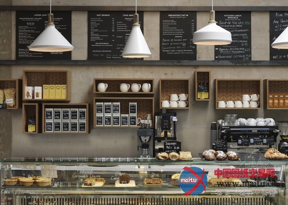 伦敦Cornerstone咖啡店 简洁清爽弥漫整个店面