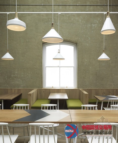 伦敦Cornerstone咖啡店 简洁清爽弥漫整个店面