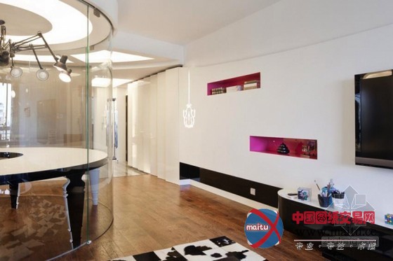 上海富有豪华创意的服装设计师公寓设计