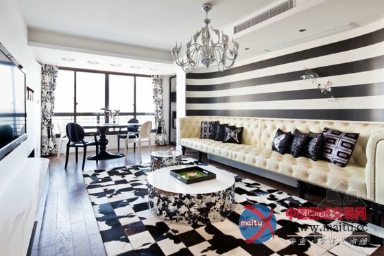 上海富有豪华创意的服装设计师公寓设计