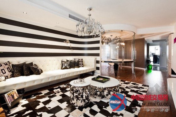 上海富有豪华创意的服装设计师公寓设计