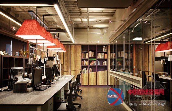 台湾办公室设计,立体的造型时尚感强