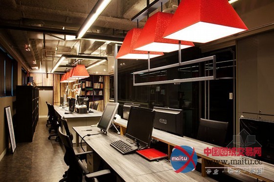 台湾办公室设计,立体的造型时尚感强