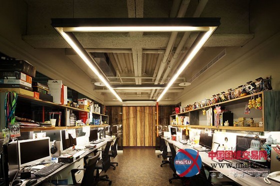 台湾办公室设计,立体的造型时尚感强