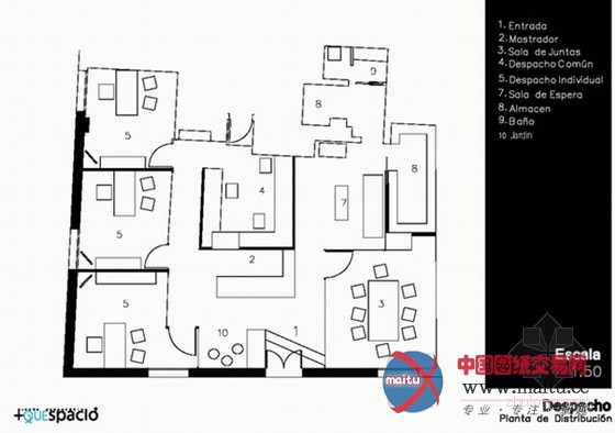 西班牙Zapata y Herrera律师事务所办公室设计 显得简约又严谨