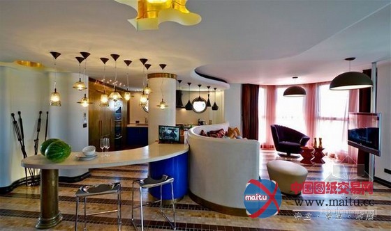 以色列独特别墅装修 华美的宫廷气息