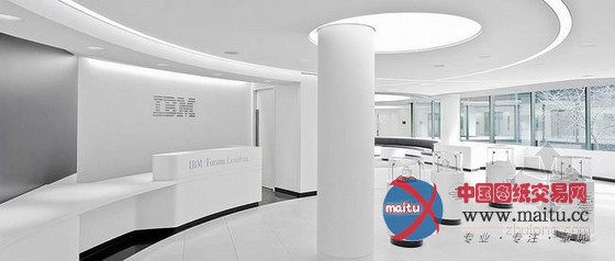 伦敦南岸IBM简洁办公室 整体科技感十足