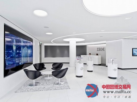 伦敦南岸IBM简洁办公室 整体科技感十足