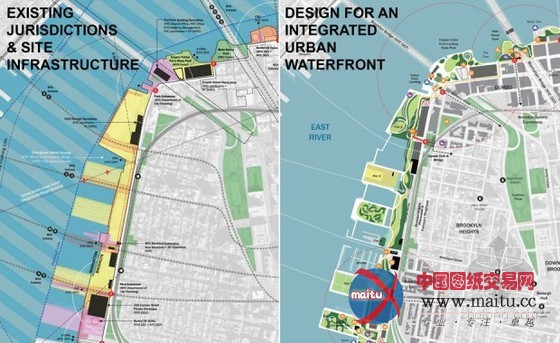 纽约雄伟简单的布鲁克林大桥公园