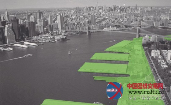 纽约雄伟简单的布鲁克林大桥公园