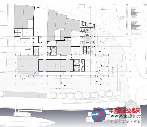 Modo设计的巴伐利亚博物馆木梁支撑方案
