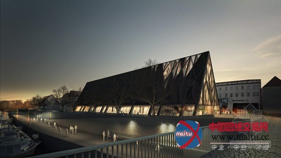 Modo设计的巴伐利亚博物馆木梁支撑方案