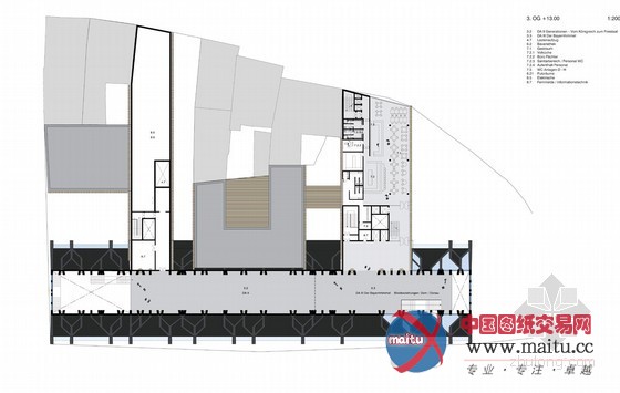 Modo设计的巴伐利亚博物馆木梁支撑方案