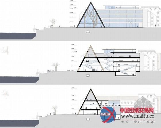 Modo设计的巴伐利亚博物馆木梁支撑方案