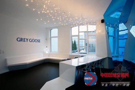 布鲁塞尔Greygoose酒吧装修 现代未来感都超强