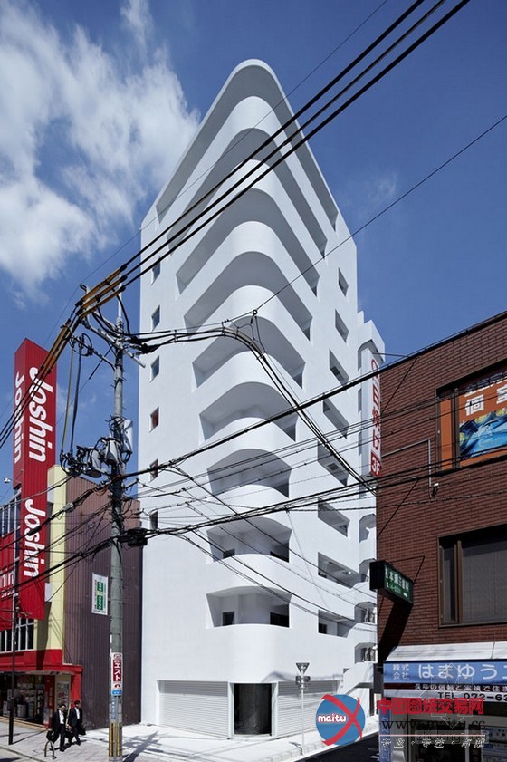 Osaka Architecture设计的日本层次公寓