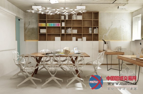 乌克兰改建的办公室设计 时尚充满活力