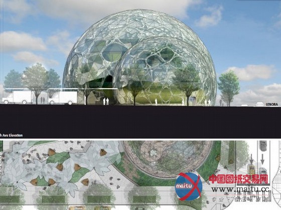 NBBJ设计的西雅图生物圈温室计划