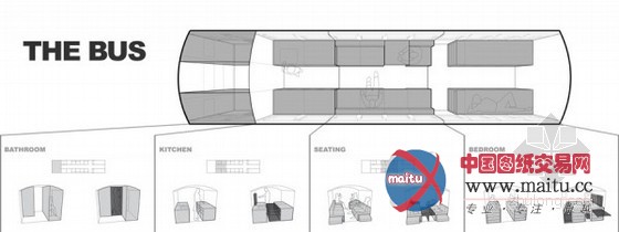 校车改建的旅行房车设计 胜在新意