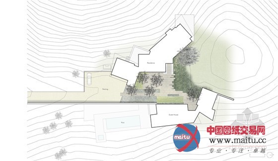 坐落于一片广袤草甸上的圣海伦娜公寓