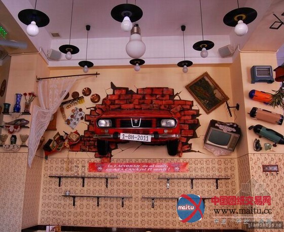 罗马尼亚复古小酒馆 空间装饰勾起许多人的回忆