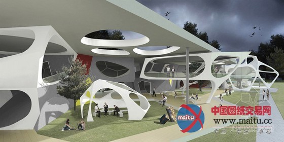 plane 3 studios设计的印度奇特卡拉大学