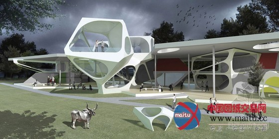 plane 3 studios设计的印度奇特卡拉大学