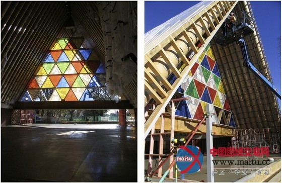 坂茂设计的新西兰纸板大教堂