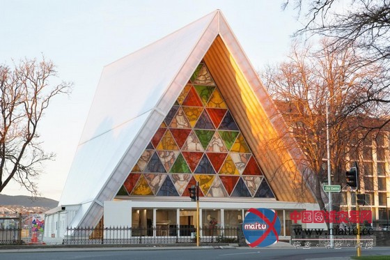 坂茂设计的新西兰纸板大教堂