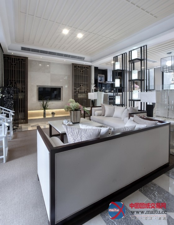 现代与东南亚的禅意融合的样板房设计