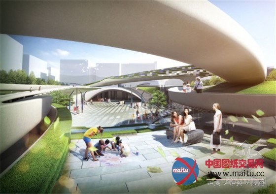 Wooridongin景观建筑所的韩国首尔莫谷中心广场