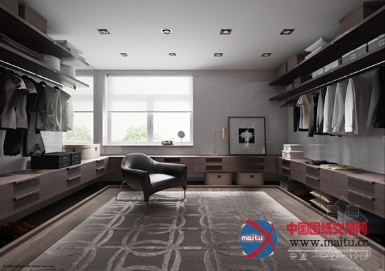 中性风质感的圣彼得堡深色调公寓设计