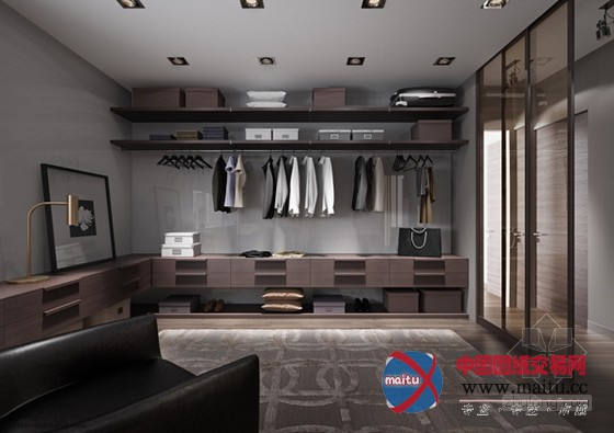 中性风质感的圣彼得堡深色调公寓设计